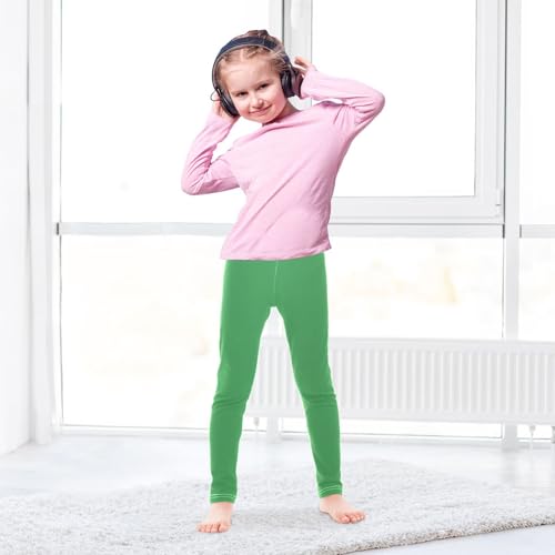 Clover Green Girls' Leggings Yoga Leggings Pants Dance Tights Trousers Girls Athletic Leggings, 4T4