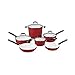 Cuisinart 59-10R Elements 10-Piece Cookware Set, Red