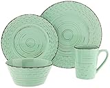 Lorren Home Trends Basket Dinnerware Set Thumb #1