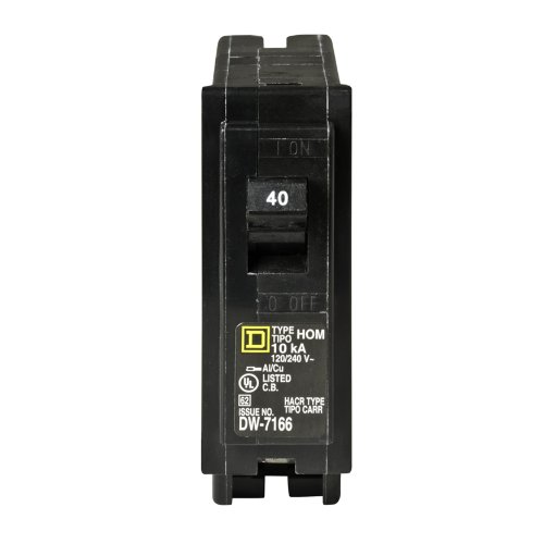 Square D - Hom140Cp Homeline 40 Amp Single-Pole Circuit Breaker #TOP1