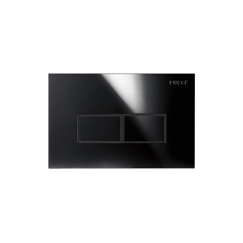 Placca Nera Sottile Scarico Cassetta Incasso Eco 80130561 Pucci 561