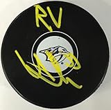 Viktor Arvidsson Autographed Nashville Predators Puck (JSA) - Autographed NHL Pucks