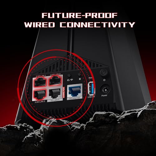 undefined TP-Link Tri-Band BE11000 Wi-Fi 7 Gaming Router Archer GE650 | 6-Stream 11 Gbps supports 320MHz | 2×5G + 3×2.5G Ports USB 3.0 | Game Acceleration, Dedicated Gaming Port & Panel, RGB Lighting|HomeShield の商品画像 3