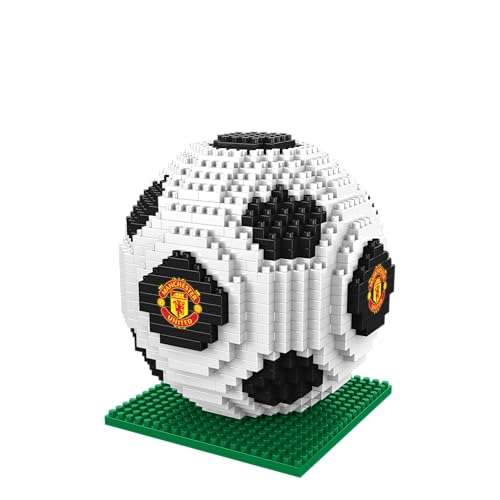 FOCO Produit Officiel Manchester United FC BRXLZ - Jouet de Construction de Football 3D - Modèle dans Une Couleur d'équipe Alternative