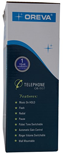 Image of OREVA OR-1107 Landline Phone (Black)