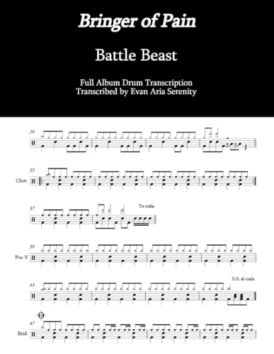 Battle Beast - Bringer of Pain Drum Transcription