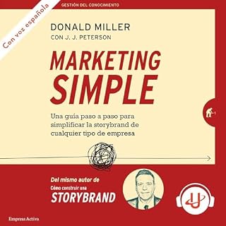 Diseño de la portada del título Marketing simple