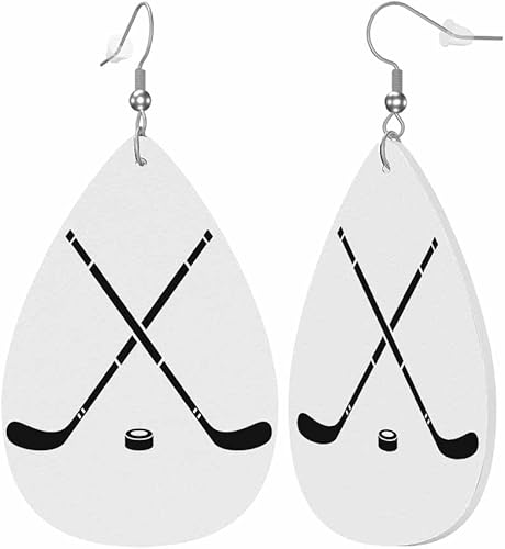 Miniatura 2 de Pendientes para mujer, diseño de lágrima colgante, de piel sintética, aretes de vacaciones