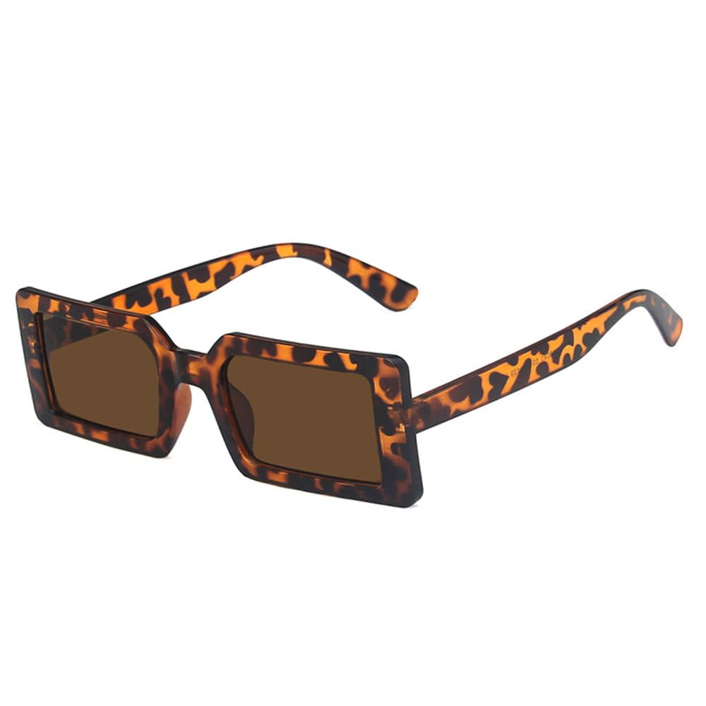 Lunettes de soleil UV400 rectangle vert fluo - 6