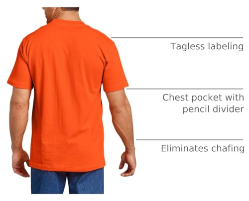 Image of Dickies Men's Heavyweight Heathered Short Sleeve Pocket T-Shirt