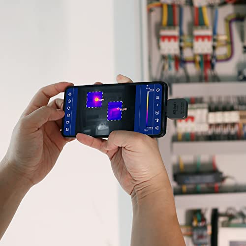 ACEGMET TI256I Thermal Camera for Android, 256 x 192 Resolution Thermal Imaging Camera, 5°F~1112°F Temperature Range, Versatile USB Compatibility, Advanced Data Analysis Features - Thumbnail 5