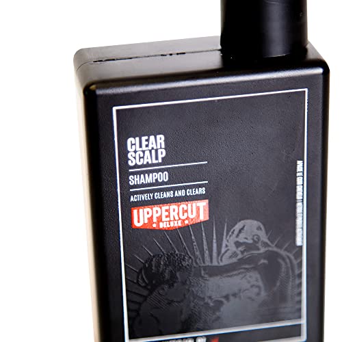 Uppercut Deluxe Clear Scalp Shampoo for A Refreshed and Clear Feeling, Suitable for Itchy and Flaky Scalps 240ml