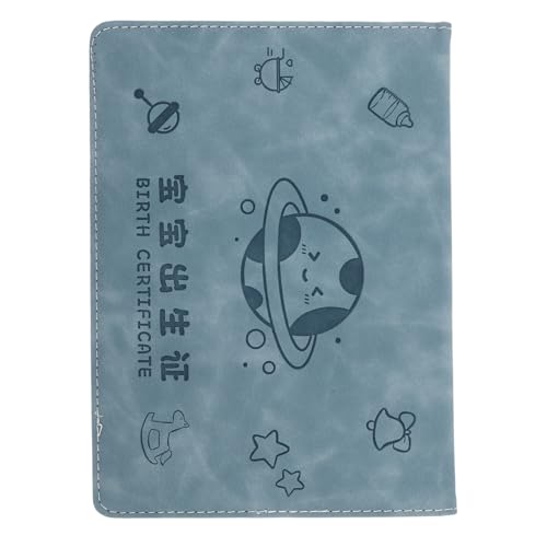 VILLFUL Funda Protectora Nacimiento de Ñiño Cuero Sintético Resistente al Agua Tamaño Estándar Organizador Compacto para Documentos Familiares Portadocumentos Portátil para Viajes