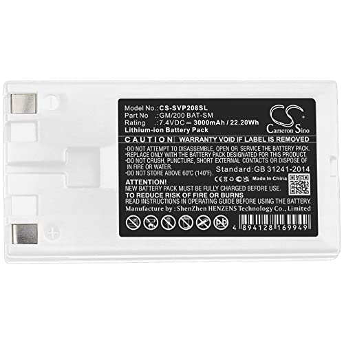 CS Cameron Sino 7.4V 3000mAh / 22.20Wh �����p�d�r,Li-ion�ƒ�p�d�r����Portable Printer Sato PW208, PW2NX, VP208 GM/200 BAT-SM