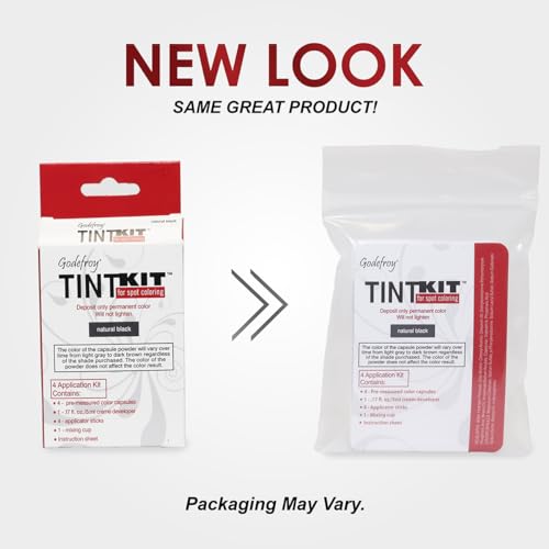 Godefroy Hair Color Kit - Natural Black for Gray Coverage