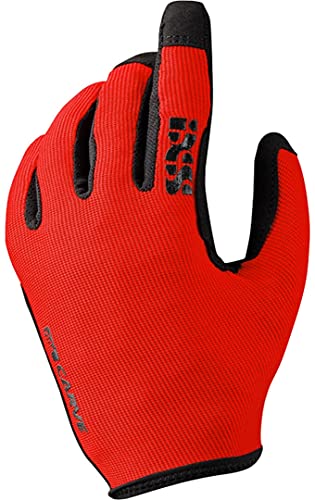 Gants de vélo Carve IXS rouge M parfaits pour vos sorties VTT et enduro