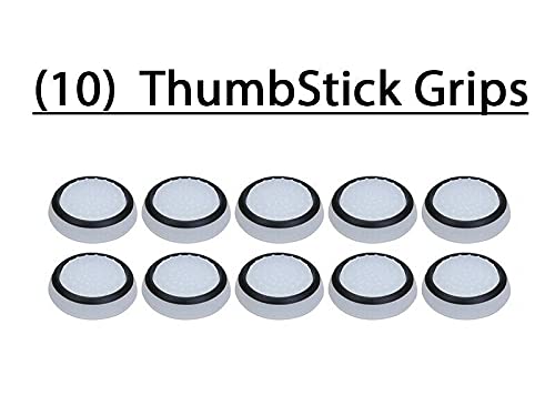5 Pairs 10 Pcs Silicone Cap Joystick Thumb Grip Protect Cover for Ps3 Ps4 Ps5 Xbox 360 Xbox One Xbox Series X Wii U NSwitch Pro Controllers Game Controllers