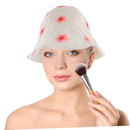 Beavorty 2 Sets Russische Ornamente Filz Natürlich Und Dusche Frauen Atmungsaktiv Dampf Heißraummatte Zubehör Damen-Hut Banya-Hüte Kappe Bad Tragbares Badezimmer – Bild 3