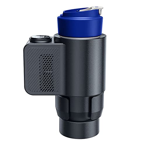 Taza de refrigeración portátil 2 en 1 para calefacción de coche, 12 V-24 V, calentador de coche, soporte para bebidas refrescantes para vehículos, oficina, viajes, hogar