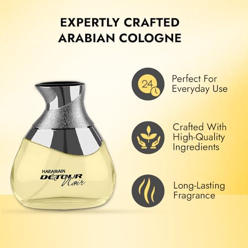 al haramain detour noir eau de perfume spray for unisex 333 ounce