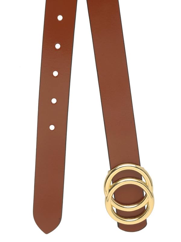 Image of TEAKWOOD LEATHERS Leather Belt for Women Belts Regular Fit Casual Formal Dress Jeans & Fashion Ladies Belts for Women Belts Regular Fit Belt Any Season | Fashion Belt for Women | T BT W 01