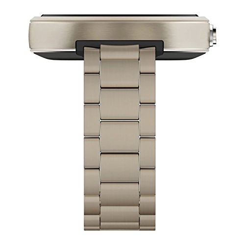 Motorola MOTO 360 (for Android 4.3 or Higher) Smartwatch 1st Generation - 46mm Slim Fit - Champagne Metal (Certified Refurbished)