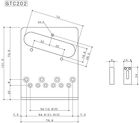 Gotoh Modern Bridge for Tele Chrome