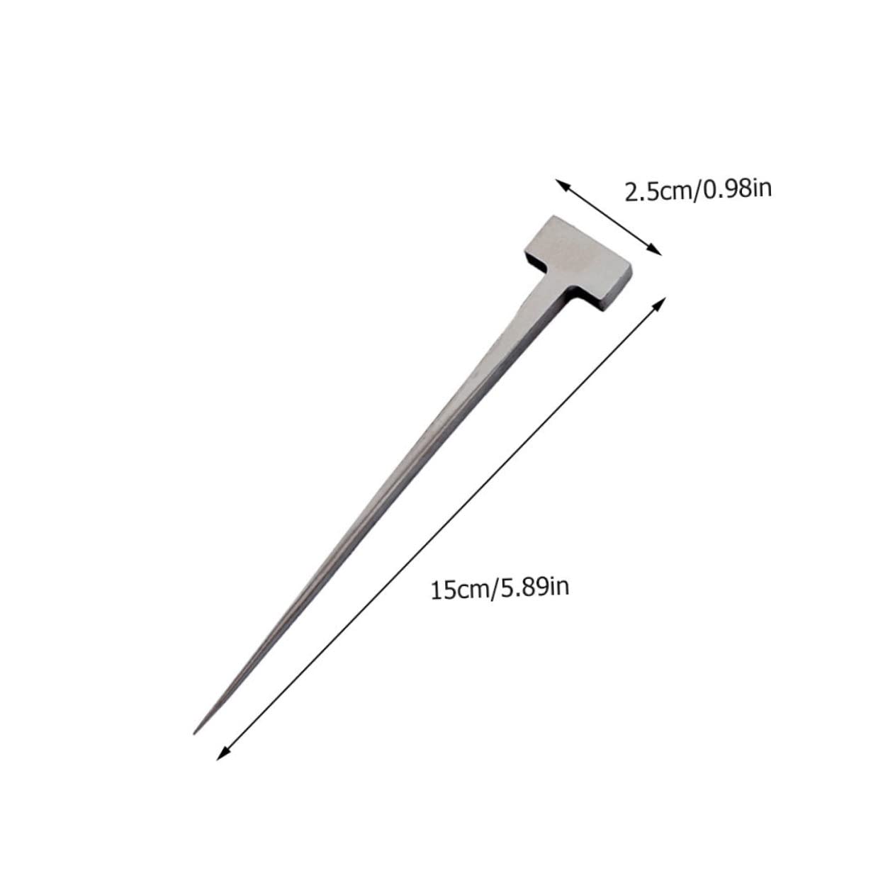 Cabilock 1pc Stainless Steel T Shaped Eel Nail Spike for Kitchen and Restaurant Use Heat Resistant and Eel Killing Accessory Practical Kitchen Gadget for Efficient Fish Preparation