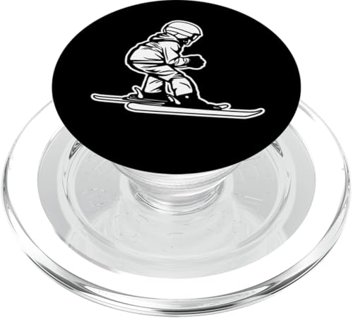 Petit Skieur Entraîneur de Ski Sports d'hiver PopSockets PopGrip pour MagSafe