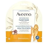 Aveeno Repairing CICA Hand Mask - Shea Butter, Prebiotic Oat - Dry Skin - Fragrance Free, 2 count, 40 grams each