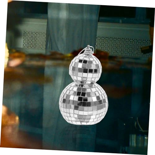 Bola espejada colgante Cabilock para decoración festiva en hogar, bola reflectante miniatura para decoraciones de fiesta, fácil de colgar en paredes, ventanas y árboles para Navidad y celebraciones miniatura 5