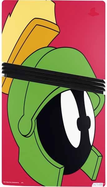 Skinit Decal Gaming Skin Compatible with PS5 Pro Console - Officially Licensed Looney Tunes Marvin The Martian Zoomed in Design