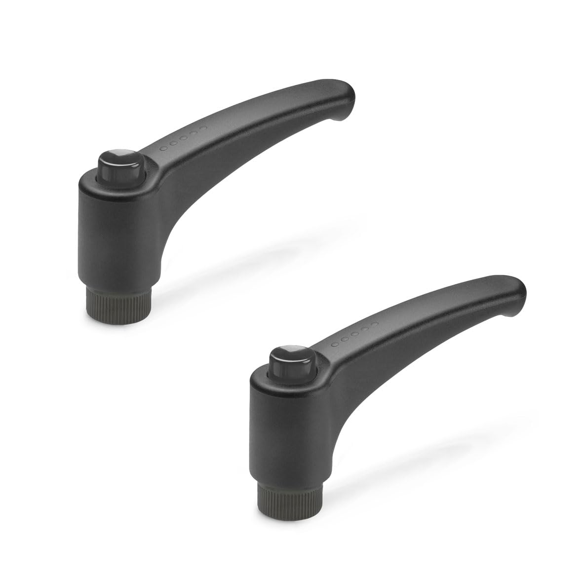 Ganter Normelemente | Pack of 2 Clamping levers Plastic, Bushing Brass | GN 603-44-M5-DSG | Thread M5