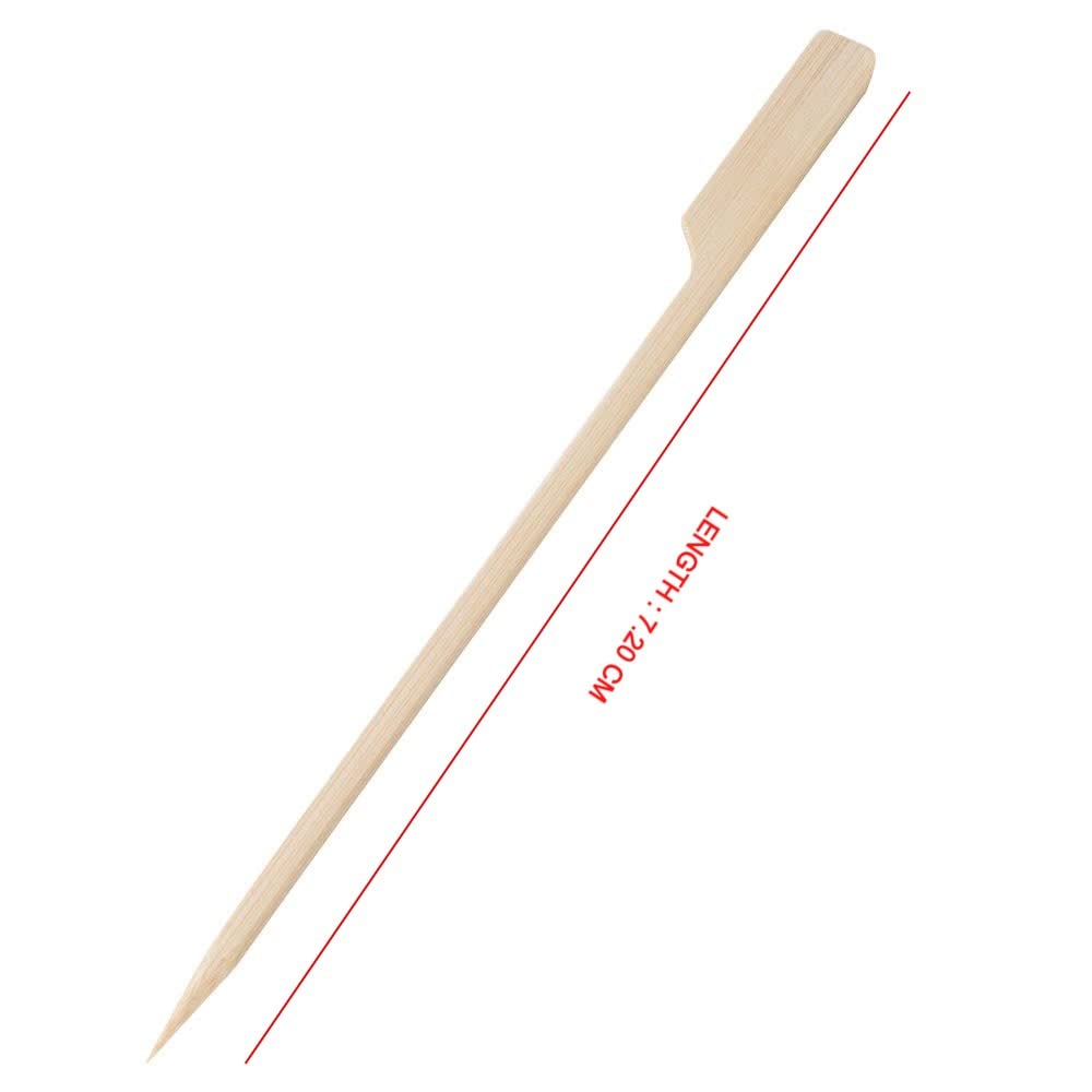 DEERA 4 INCH Wooden Gun Stick SKEWERS Paddle SKEWERS Barbeque SKEWERS BBQ Stick for Outdoor Dining-Pack of 50 - Image 6 thumbnail