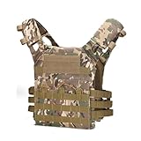 RATSTONE Plate Carrier,Airsoft Weste,Taktische Trageplatte,Verstellbare Klettverschlussweste,Geeignet Für Off-Road,Wandern,Outdoor-Sport,Etc.