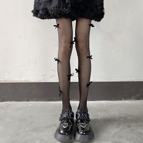 Image of Womens Sheer Tights Sexy Pantyhose Stockings Mesh Floral Patterned Lace Tights for Women Cosplay Party,Nude Roses