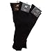 Produktbild RS 6 Paar Pia Harmony Damen Herren Kniestrumpf ohne Naht extra Cotton Baumwolle Weicher Softrand (39-42, Schwarz)