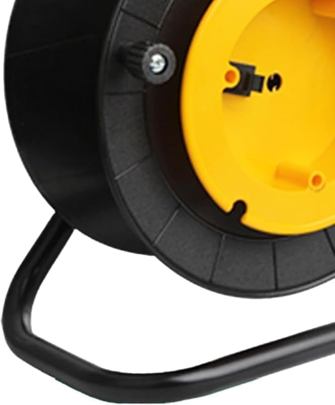 Rutexcケーブル収納リール 軽量PP製 もつれ防止 屋外対応 キャンプ 作業現場 ワイヤー管理用