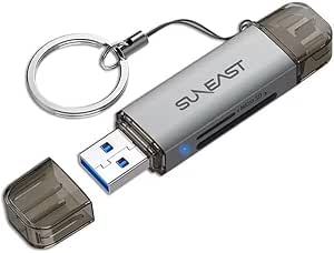 Amazon.com: SUNEAST SD MicroSD UHS-I Dual-Slot Card Reader with USB3.2 ...