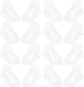 Clear Baby Feet Molds 3.15 Inch PVC Shoe Display Stands Holder for Toddler Shoes Supports and Baby Sock Display Inserts