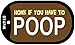SMART BLONDE Honk If You Have to Poop Novelty Metal Dog Tag Necklace DT-8746