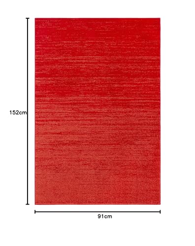 Safavieh Modern Ombre Indoor Woven Rectangle Area Rug, Adirondack Collection, ADR113, in Red/Grey - Image 2