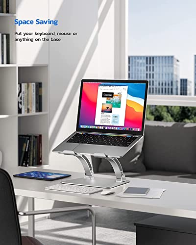 Nulaxy-Laptop-Stand-for-Desk-Ergonomic-Height-Angle-Adjustable-Laptop-Riser-Holder-with-Heat-Vent-Computer-Stand-Compatible-with-10-17-Up-to-22-Lbs-Laptop-Notebook-Computer-Silver
