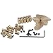 EuTengHao 60 Pieces Pin Locks Pin Backs Locking Pin Backs Pin Keepers Locking Clasp, Locking Pin Backs Keepers(9mmx5.5mm,Gold)
