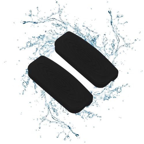 シリコンホットハンドルホルダー,ポットハンドルアンチスカルディングシリコーンハンドル鋳鉄ポット加熱スリーブユニバーサル高温耐性蒸し器鉄ポットアンチホットポットイヤル 鍋ハンドルカバー 耐熱, 2 個のポットハンドルミット、シリコンハンドル火傷防止カバー鉄鍋