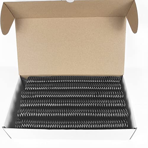 Binditek 50 Pack Plastic Spiral Binding Coils, 25mm(1"), 215 Sheet Capacity, 4:1 Pitch, Black, 48 Loops, for Letter Size, for Students and Coworkers by Binditek - Image 9