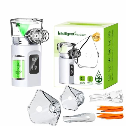Ofrdncy waterproof IPX6 Portable Mini Vaporizers Handheld Travel Steam Compressor Machine Humidifier Cool Mist Inhaler for Adults & Kids 1800 mAh large capacity
