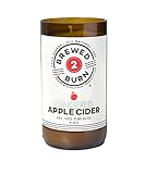 Brewed2Burn - Gingered Apple Cider Craft Beer Scented Candle 8.5oz All-Natural Soy Wax - Hand-Poured Authentic Beer Bottle ABV 100% Pure Bliss| Bright & Crisp: Apples, Crust, Ginger & Sugar