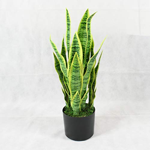 FloralStem Serpiente Artificial Sansevieria Planta Hogar Oficina Decoración Interior