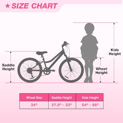 WEIZE 24 Inch Mountain Bike